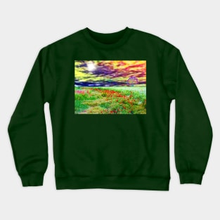 Poppies Field Crewneck Sweatshirt